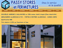 Tablet Screenshot of passy-stores.fr